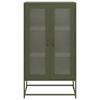 Komoda Oliwkowo-Zielona 68X39X123 Cm Stal