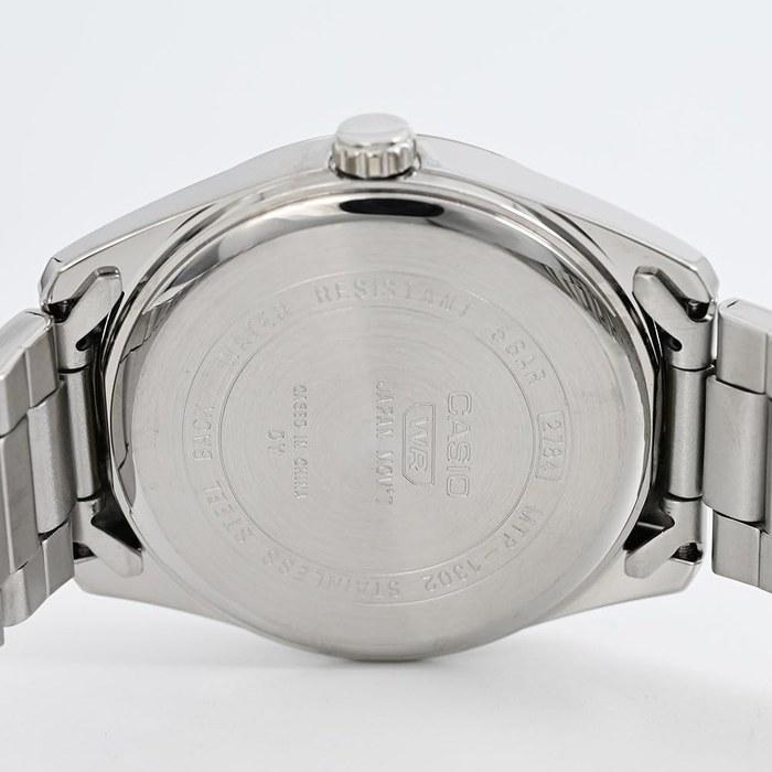 CASIO MTP-1302DA-3A Analog Quartz Standard Silver Green