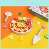 Wooden Pizza And Fruit Cutting Playset For Kids With Role Play Kitchen Toys
