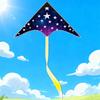 Traditional Triangle Kite With Polyester Fabric And Glass Fiber Frame For Outdoor Flying And Gift Giving