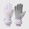 Fashion Women Winter Touchscreen Waterproof PU Palm Non-Slip Outdoor  Snow Sports Ski Gloves