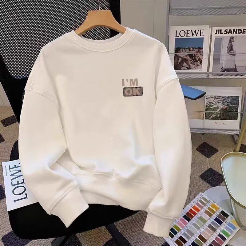 Men's Trendy Loose Fit Letter Hoodie - Spring/Autumn Casual American Style Pullover