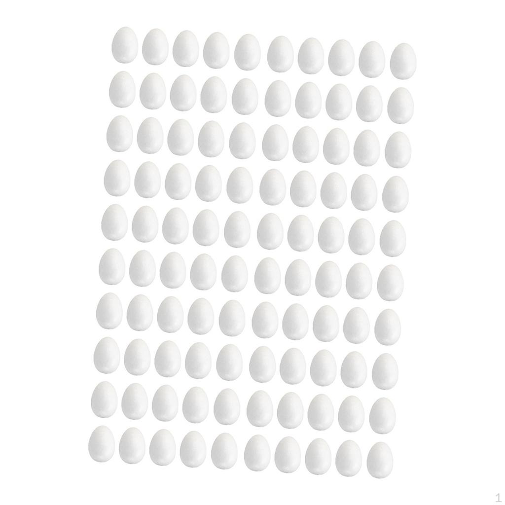 10 Foam Eggs Craft Art Decorative Made of As Surface for Designing Children