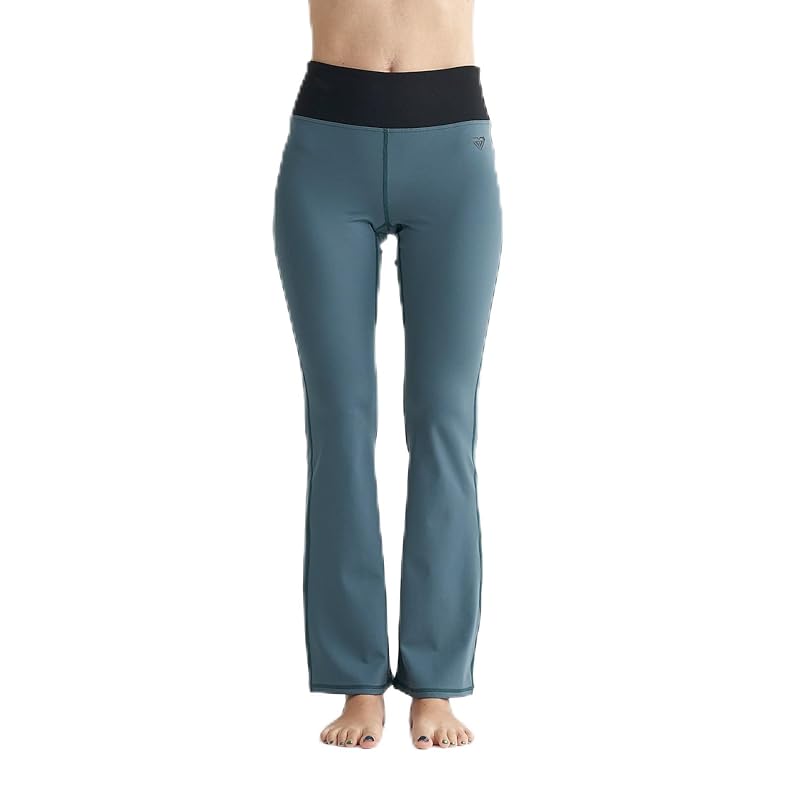 

[Roxy] leggings Amphibious high waist flare leggings ladies RPT241515 DGR