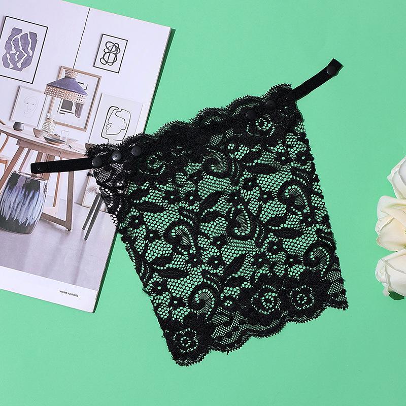 

Кружевной бесшовный топ без бретелек: Изысканный невидимый бюстгальтер для женщин One Size чёрный