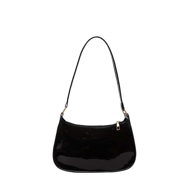 Koreanisches Designer Damen Leder Schultertasche Reißverschluss Handtasche Lässige Tote für Mädchen Tägliche Nutzung Geschenk