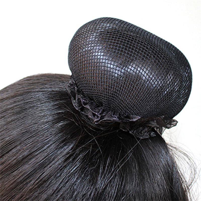 2Pcs Women Ballet Dance Skating Snoods Hair Net Bun Cover Black Nylon Material
