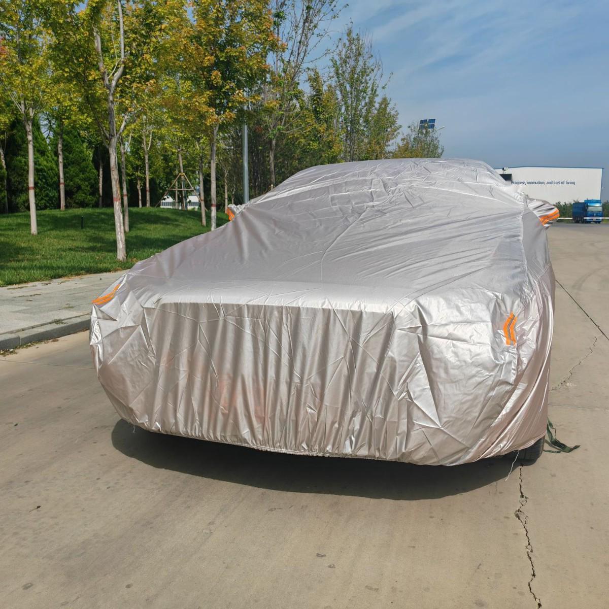 All-Weather SUV Car Cover: Waterproof, Dustproof, Snowproof, Frostproof, Heat Insulation & UV Protection Sedan Custom серый
