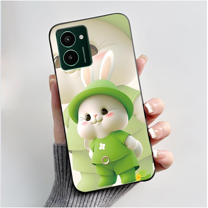 Weiche TPU Hülle für Nokia HMD Pulse Pro Pulse+ Plus Luxuriös Niedlich Liebe Hase Lustig Schwarzes Silikon Schutzhülle Rückseite Handyhülle