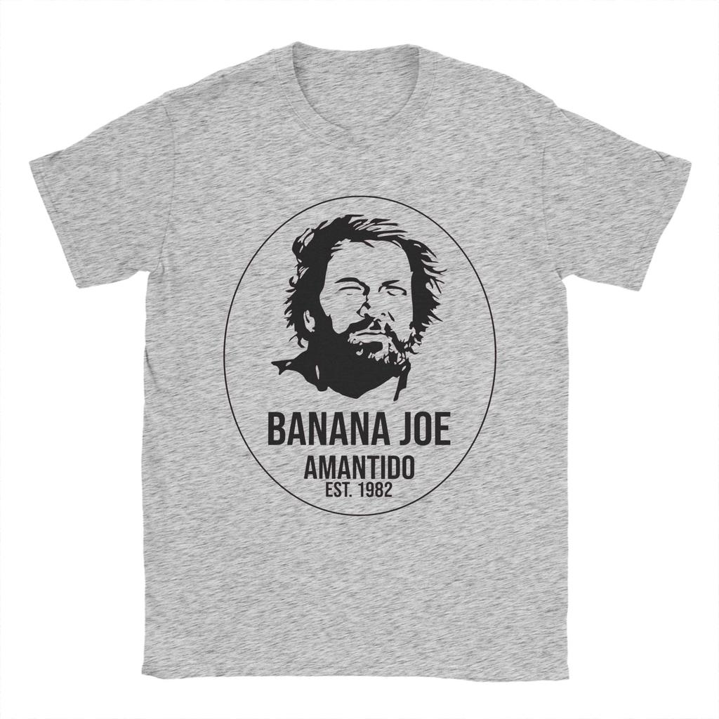 Banana Joe Bud Spencer Graphic Print T Shirt for Unisex Women  Pure Cotton  Tee Shirt Clothing