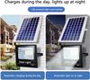 Outdoor Led Solar Street Light Waterproof Controllable Wall Lamps Dusk To Dawn Flood Lights For Garden Street Lighting Tools