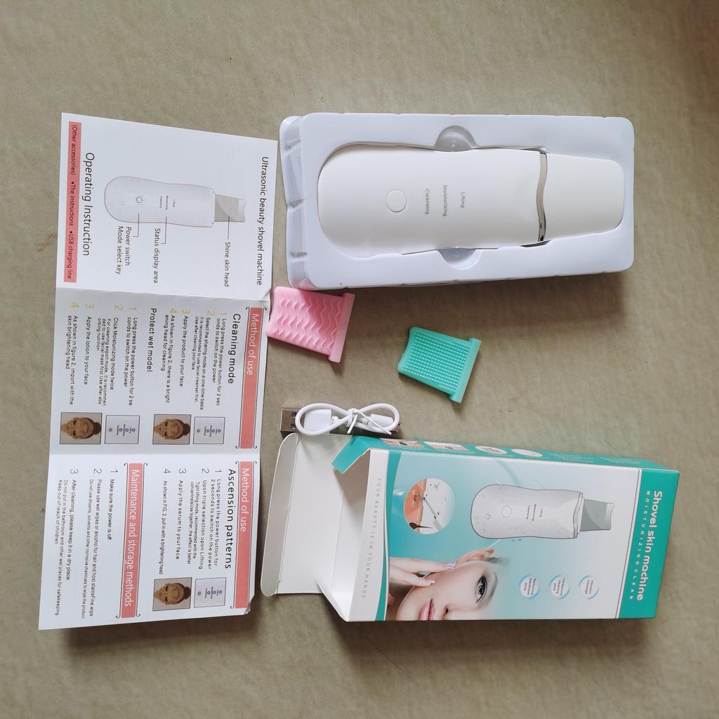 Beauty Instrument Electric Ultrasonic Cleaner Blackhead Shovel Blackhead Suction Artifact Pore Cleaning Shovel Leather Knife Household