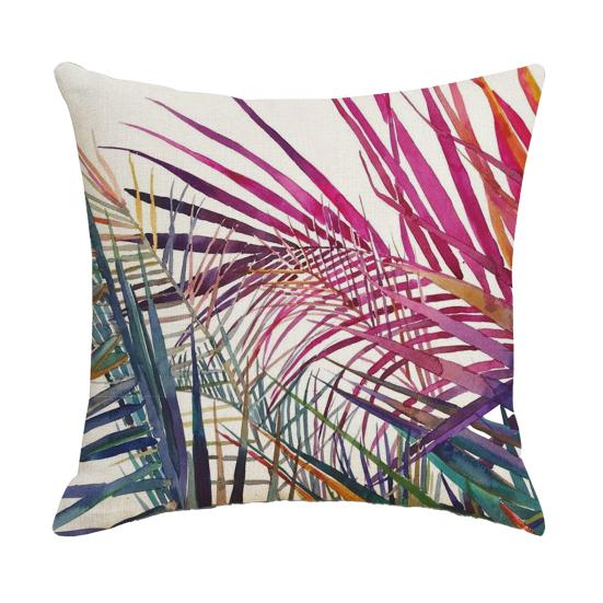 Federa Cuscino con Stampa Floreale, Copricuscino Traspirante per Tutte le Stagioni, Federa Cuscino con Design Botanico Nordico Tropicale, Morbida Custodia Decorativa per Cuscino per Divano Letto Sedia