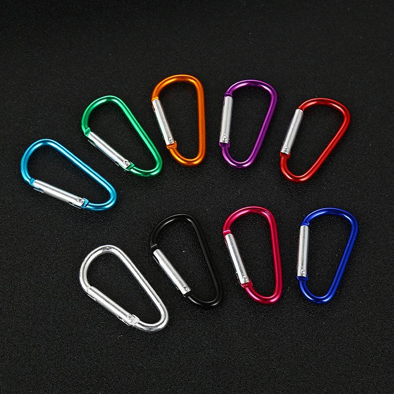 D-type Aluminum Alloy Carabiner: Outdoor, Quick Release, Multifunctional Water Bottle Buckle
