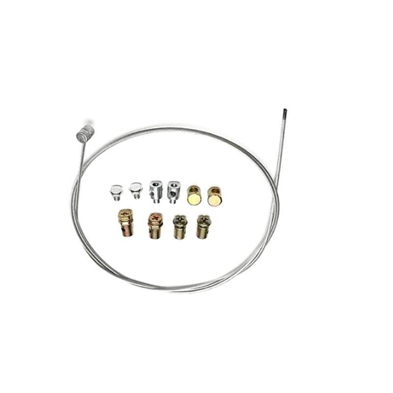 

11Pcs/Set Universal Throttle Clutch Cable Repair Kit Solderless Nipple With Sleeve Nut + Cable Lawnmower Rotovator Parts