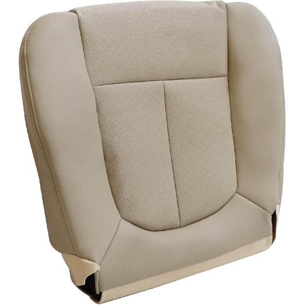 

SecosAutoparts Front Driver Side Bottom Replacement Leather Seat Cover Gray Compatible with Ford F150 Lariat 2009 2010 2011 2012 2013 2014 дубильная кора