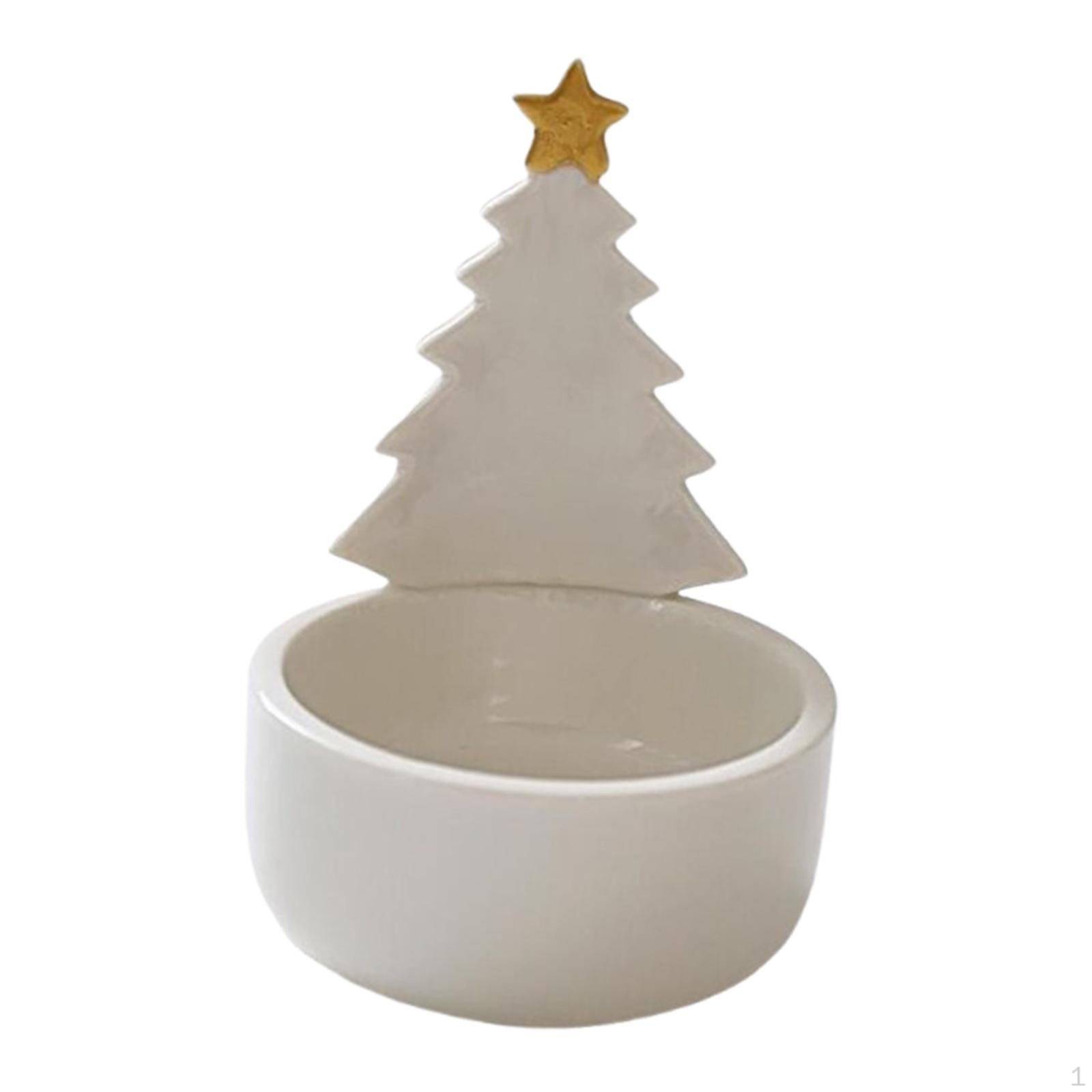 

Christmas Tealight Holder Candle Cup Small Decorative Tree Design for Table Gold Star
