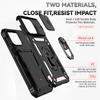 Sliding Push Window Case For iPhone 15 Pro Max Case iPhone 15 Cover Armor Shockproof Metal Ring Holder Camera Protector Cover