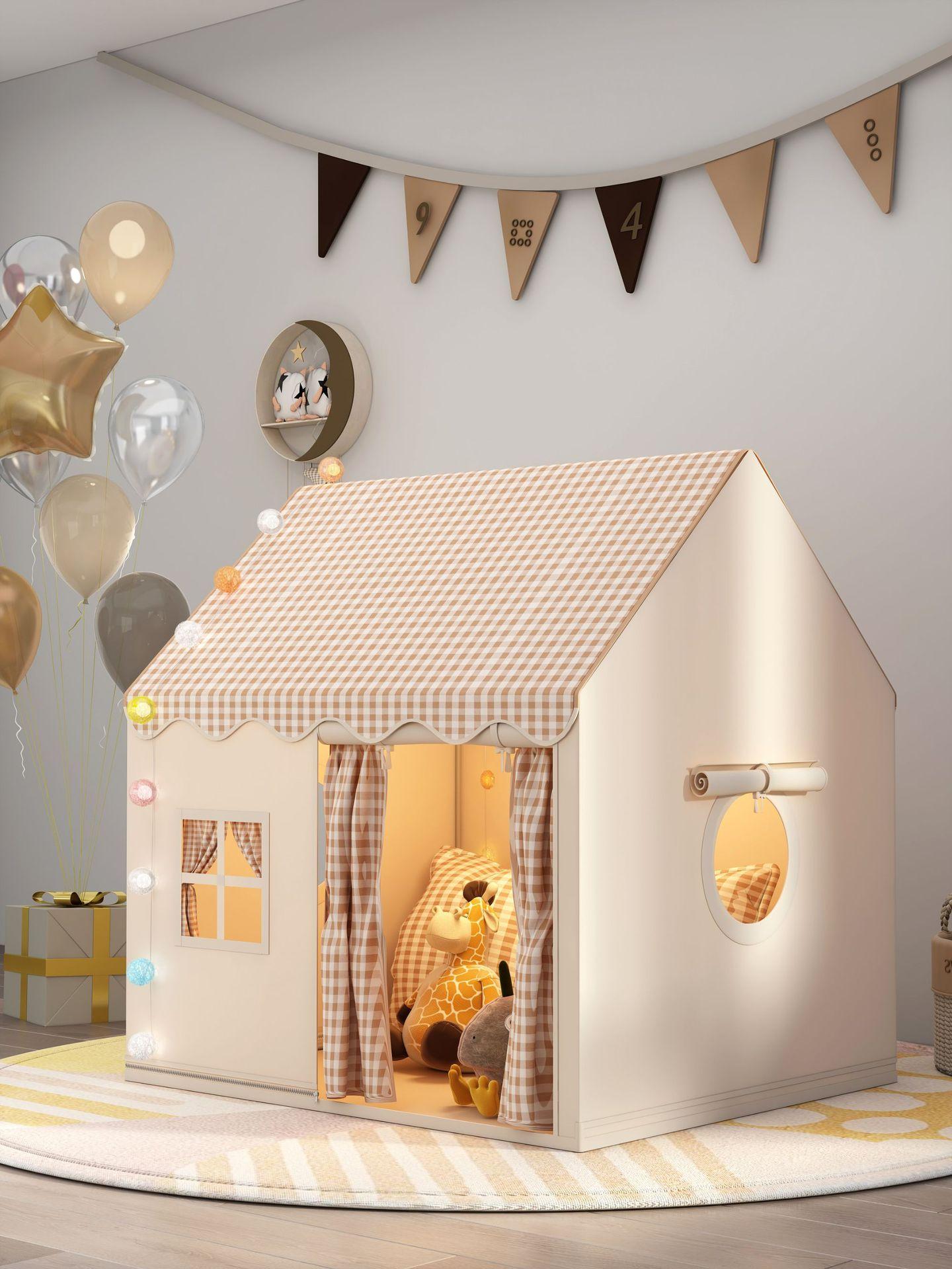 

Indoor Pet Tent for Cats Dogs Princess Dreamy Bed Playhouse Castle Secret Base Cozy House Toy