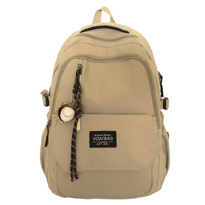 Mochila nova da moda mochila de alto valor grande capacidade cor sólida mochila escolar para estudantes mochila para dor mochila de estudante