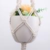 Gardening Green Plant Hanging Basket Cotton Rope Hanger Flower Pot Handmade Macrame Pot Pocket Wall Boho Courtyard Home Decor