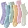 Coral Fleece Socks for Women, Half-side Fleece Socks, Warm Fleece Thickened Home Socks, Sleeping Socks