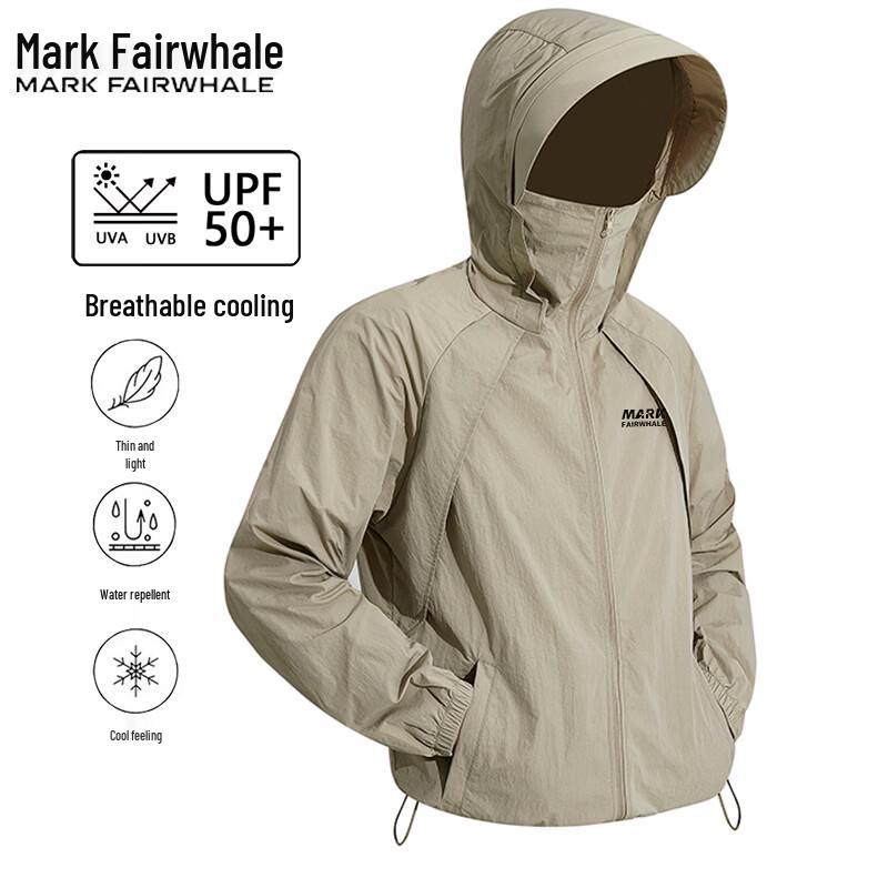 Mark Fairwhale Men s Summer Hooded Sun Protection Jacket 2XL