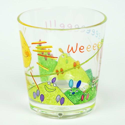 Coco-chan Greeting Life Plastic Cup, Leisure, RYL-1081, Clear