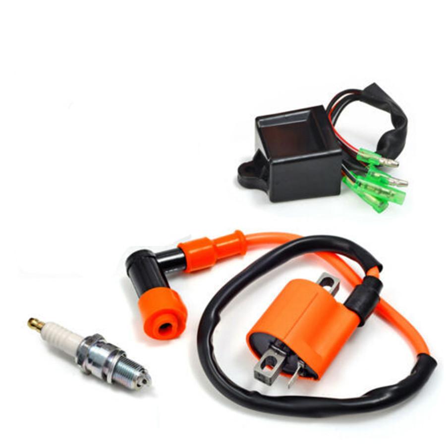 Ignition Coil + CDI Module W/Spark Plug Kit For Yamaha Blaster 200 YFS200 97-01