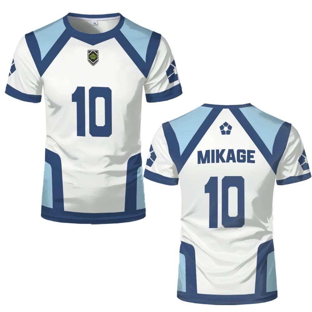 Beliebtes Blue Lock Trikot Nagi Seishiro Uniform 3D Druck Kinder Anime T-Shirt Sommer 2025 Neu Herren Damen Cosplay Sport Fußball Top