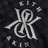 Kith V-Neck Pullover Letter Print Drop Shoulder Long Sleeve Sweatshirt Unisex Sweatshirt Black KHM031912-001