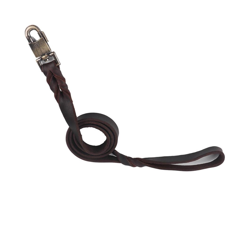 1 Stück Weiches Leder Hundehalsband & Leine Geflochten 2,5 cm Breite Haustierkette 90 cm 120 cm 150 cm Länge