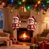 2D New Christmas Tree Decoration Pendant Santa Claus Acrylic Durable Material Xmas Gifts Home Decor Papai Noel Cosas Navideñas