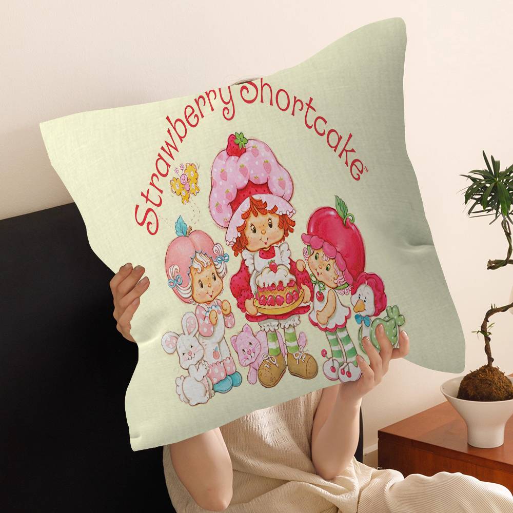 S-Strawberry S-Shortcake Pillow Anime Pillow Sofa Bed Head Pillow Cover Cushion Cover 45x45 cm Fashion