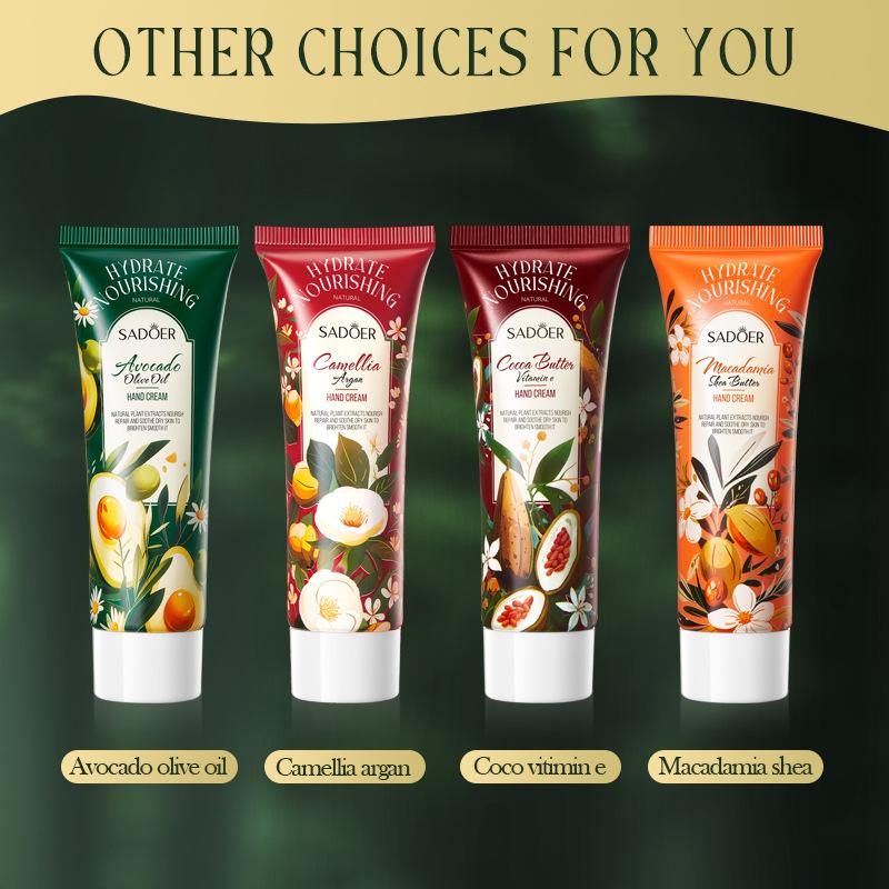 Fruit Essence Nourishing Hand Cream Avocado Olive Oil Hydrating Hand Cream Whitening Moisturizing Hand Care