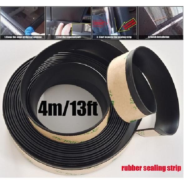 Car Front Rear Side Window Trim Edge Moulding Rubber Weatherstrip Seal Strips 4M