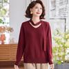 Yuzhaolin Women's V-Neck Knitted Hollow-Out Cardigan