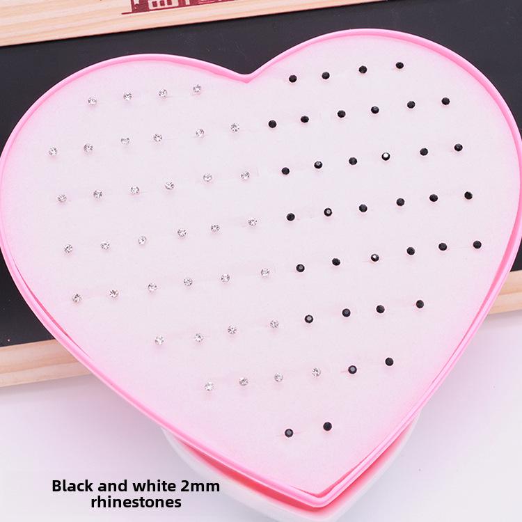 120 Love Earrings for Women: Diamond-Studded Resin and Plastic Jewelry Collection