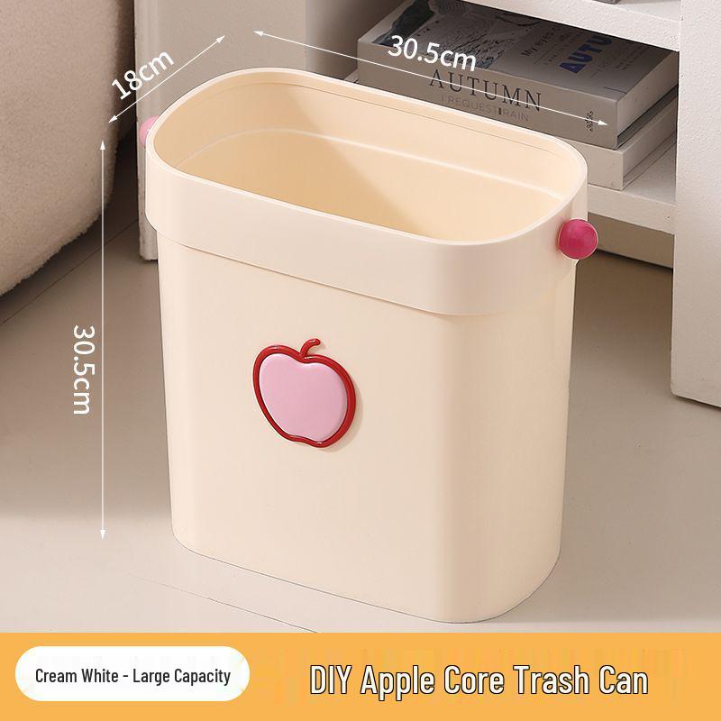 

Stylish High-Capacity Trash Can for Kitchen, Bathroom, and Dorm