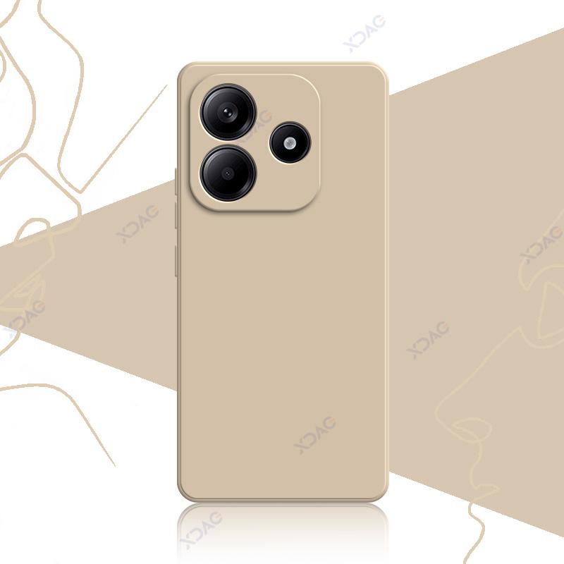 

Роскошный модный милый чехол для Xiaomi Redmi Note 14 RedmiNote14 5G 360 мягкий квадратный жидкий силиконовый чехол для мобильного телефона Redmi Note 14 хаки