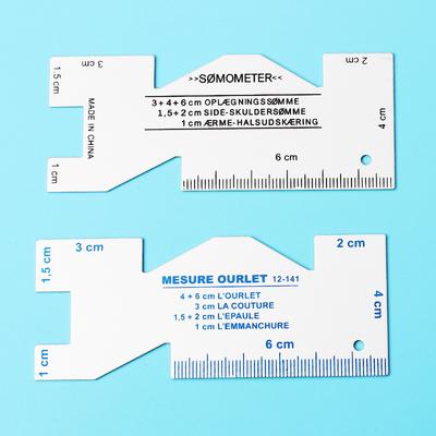 DIY Aluminum Thickness Gauge Metal Ruler Hand Patchwork Common Tools Aluminum Alloy Thickness Gauge Sewing Ruler Patchwork Ruler