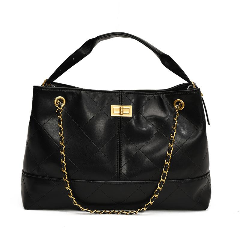 

2025 summer new Korean version diamond chain bag fashion tote bag niche shoulder bag retro messenger bag women s bag