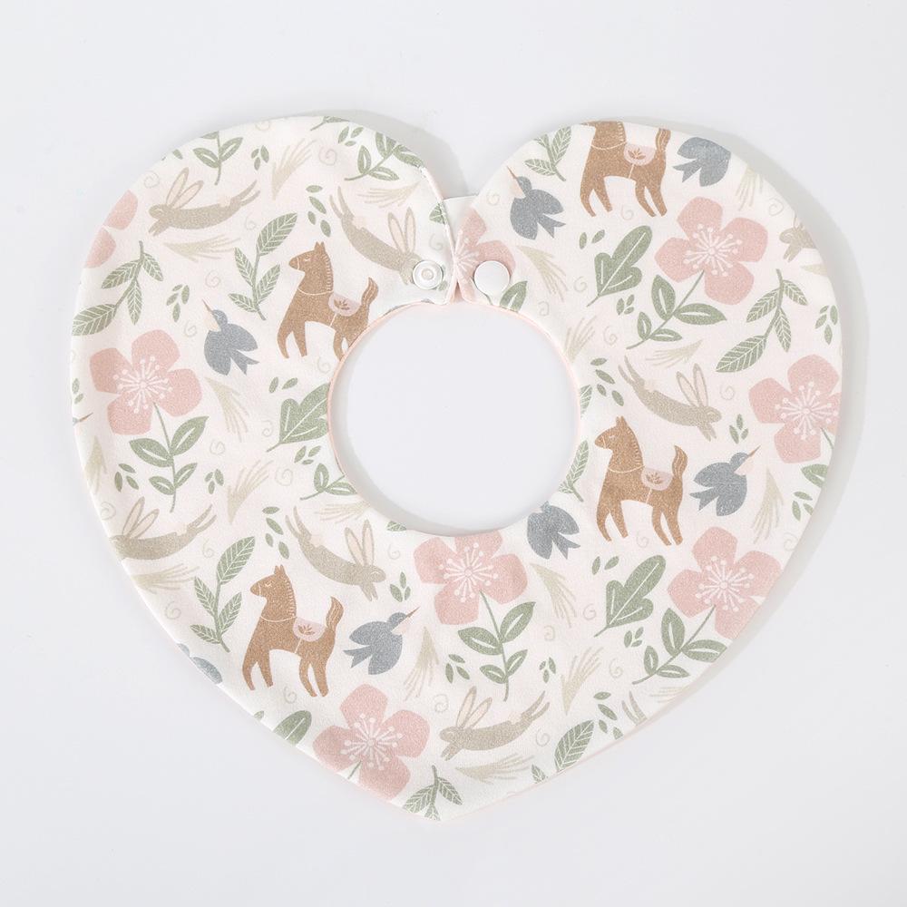 Korean Style Cotton Baby Bib - Double-Sided & Versatile for 0-2 Years