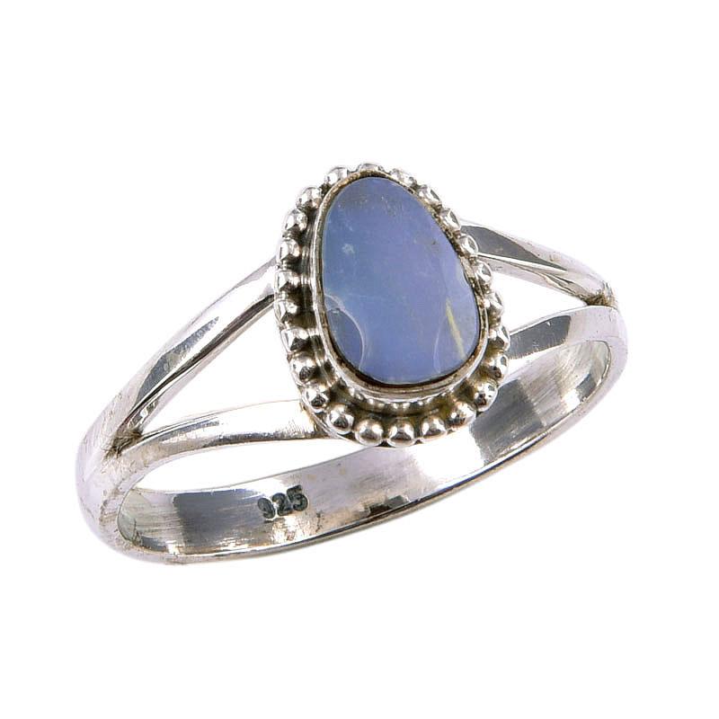 Natural Australian Opal Gemstone 925 Solid Sterling Silver Ring Size 9.5 e8C52