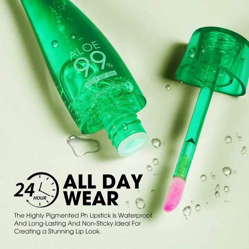 Moisturizing Aloe Vera Color Changing Lip Gloss Waterproof  Temperature Change Lip Tint Lasting Nutritious Lips Care Lipstick