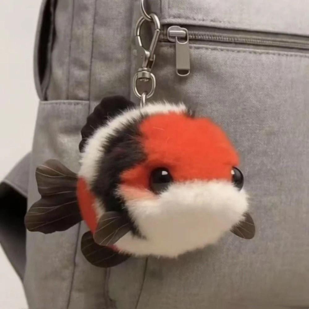 Měkký plyšový klíčenka ryba Vtipná klíčenka panenka ryba Kawaii přívěsek kapr Ryby Dárky
