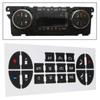 Universal Automotive Interior Button Decals Car Button Repair Stickers Car A/C Radio Stickers Vehicle Repairing Sticker