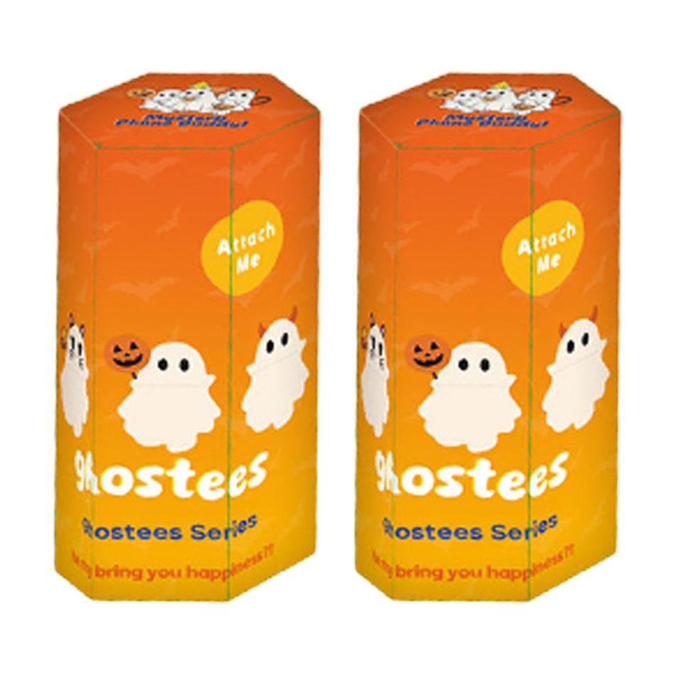 

1-12 шт. hostees Таинственный телефонный приятель Ghostees Призрачный слепой бокс Хэллоуин Милый брелок Мини-сюрприз Забавные фигурки для стола Случайный модный коллекционный предмет