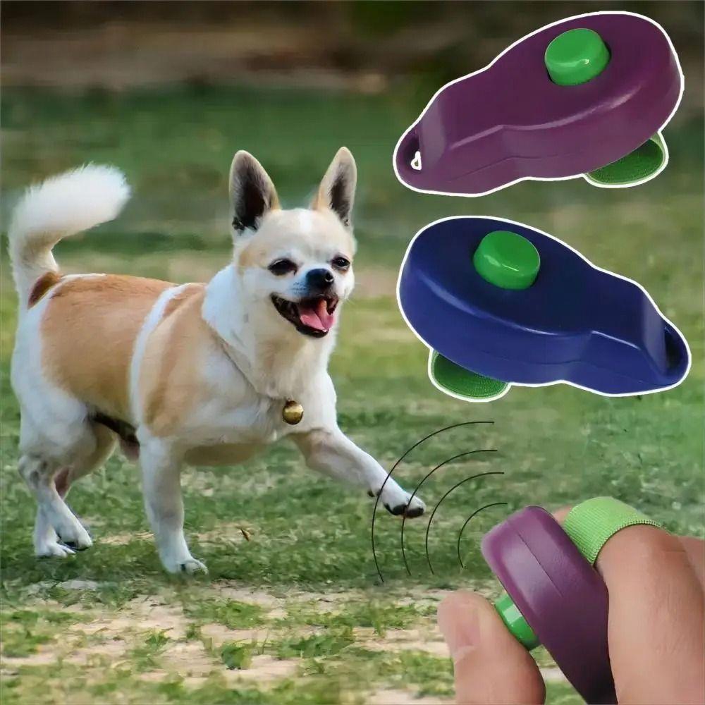 

Portable Dog Clicker Command Plastic Dog Behavioral Training Tool Puppy синій