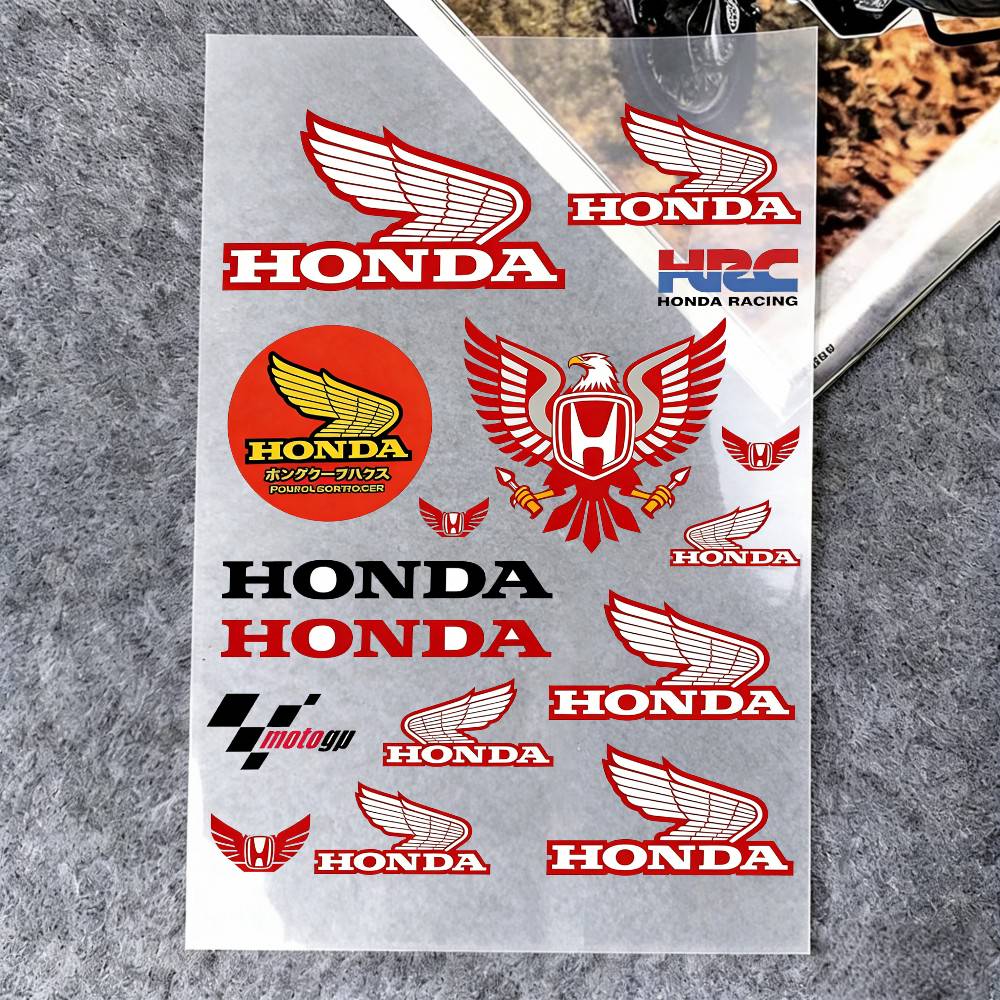 For Honda Reflective Motorcycle Stickers, 3M Safety Warning At Night In The Dark Scooter Helmets PH2
